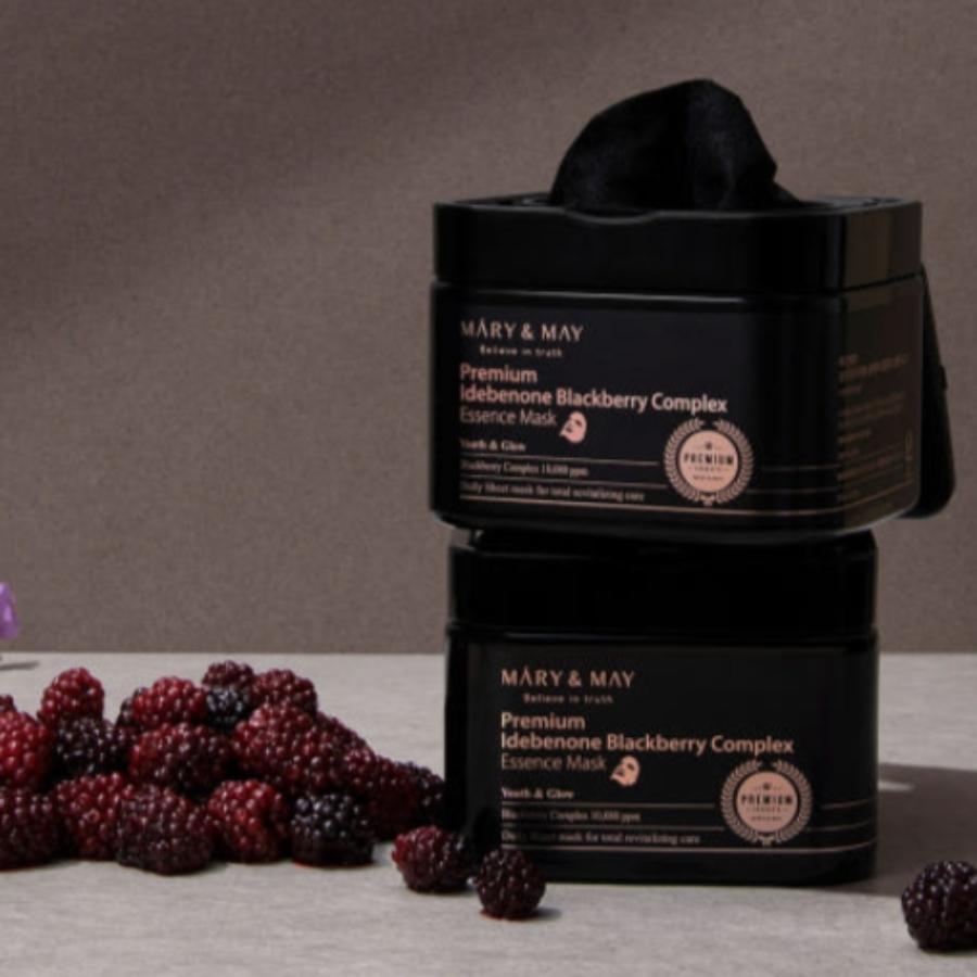 Mary&May Premium Idebenone Blackberry Complex Essence Mask 20EA