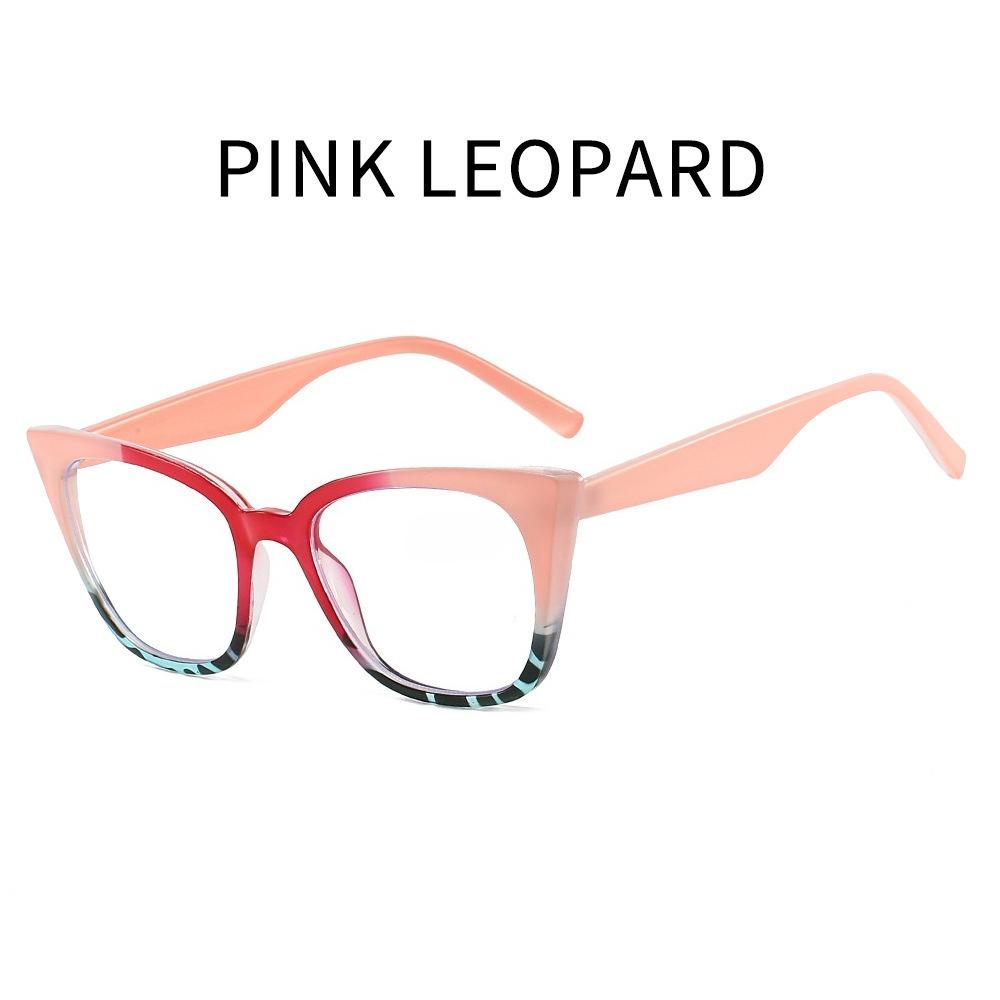 Women's Stylish Cat Eye Optical Spectacle Eyeglasses Frames Men Trendy Vintage Large Glasses Fashion Ultralight Eyewear Lenses