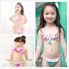 Colorful Print Adjustable Tie Bikini Set for Girls - Baby To Medium Sizes
