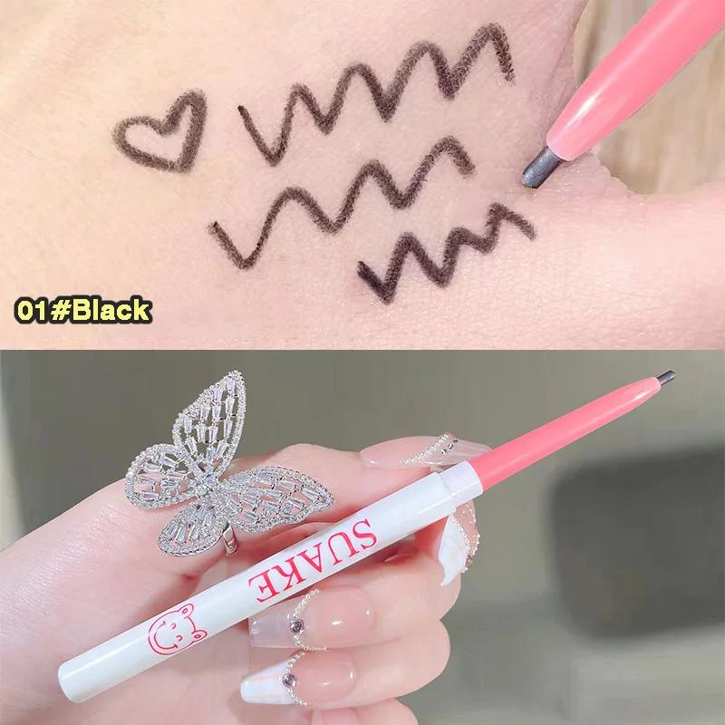 

Gel Eyeliner Pencil Super Fine Easy To Wear Quick Dry Lasting Black Brown Matte Shadow Lying Silkworm Pen Eye Makeup Cosmetics