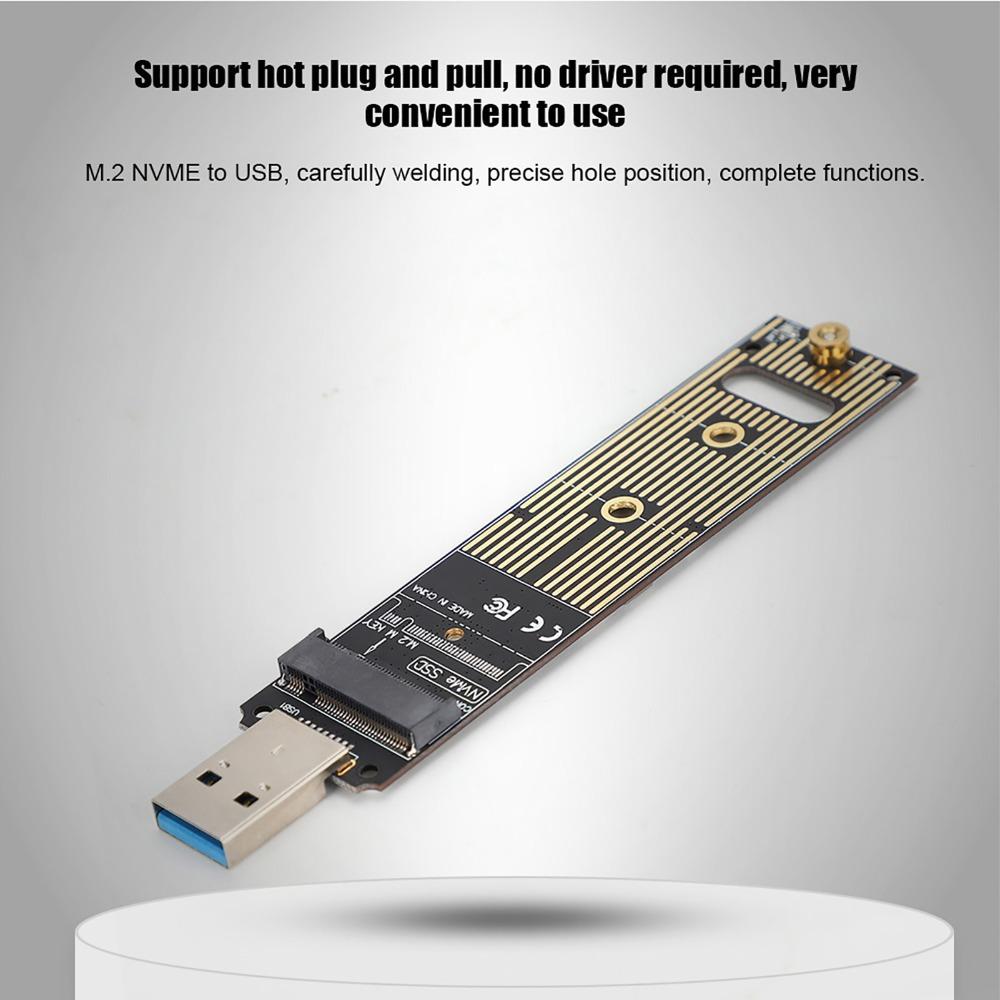 10Gbps M.2 NVME SSD To USB Adapter Board High Performance Hard Disk Converter  Computer Accessory