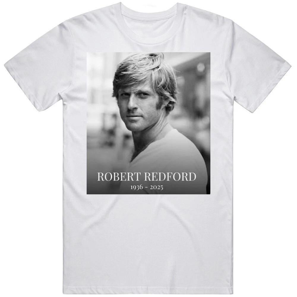 Rare ROBERT REDFORD WHITE T SHIRT REPRINT Unisex T-Shirt L