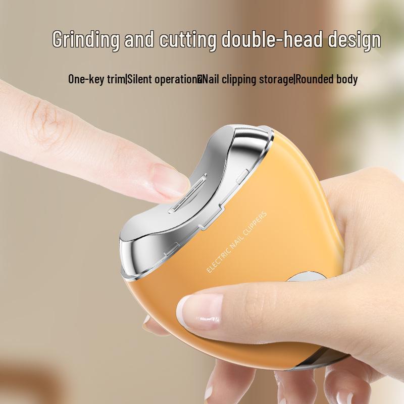 USB Rechargeable Electric Nail Clipper Set for Infants & Toddlers - Includes Nail File & Hand Cleaning Tool