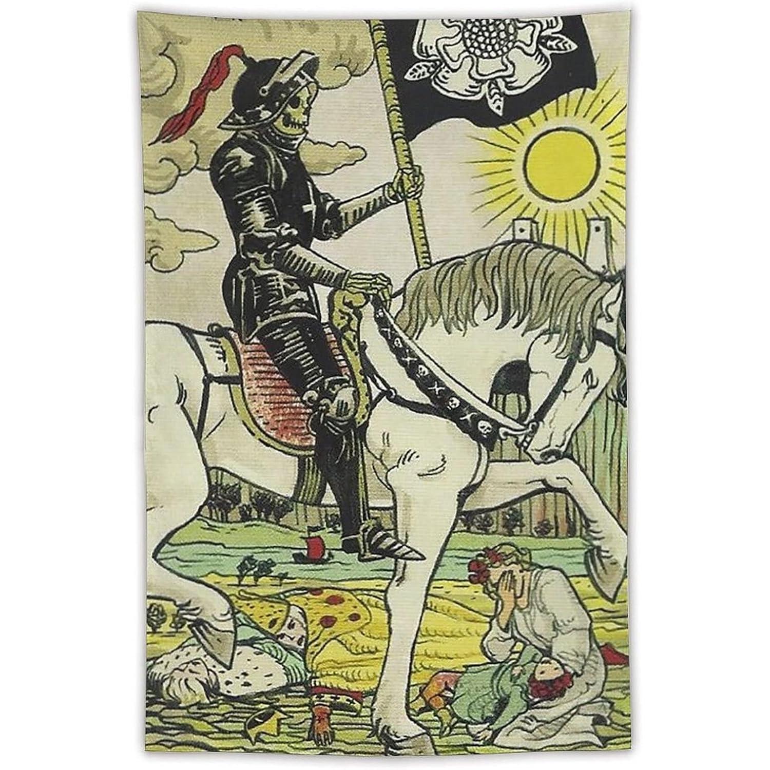 Tapestry FTEFUEIE tarot wall of death 75x100