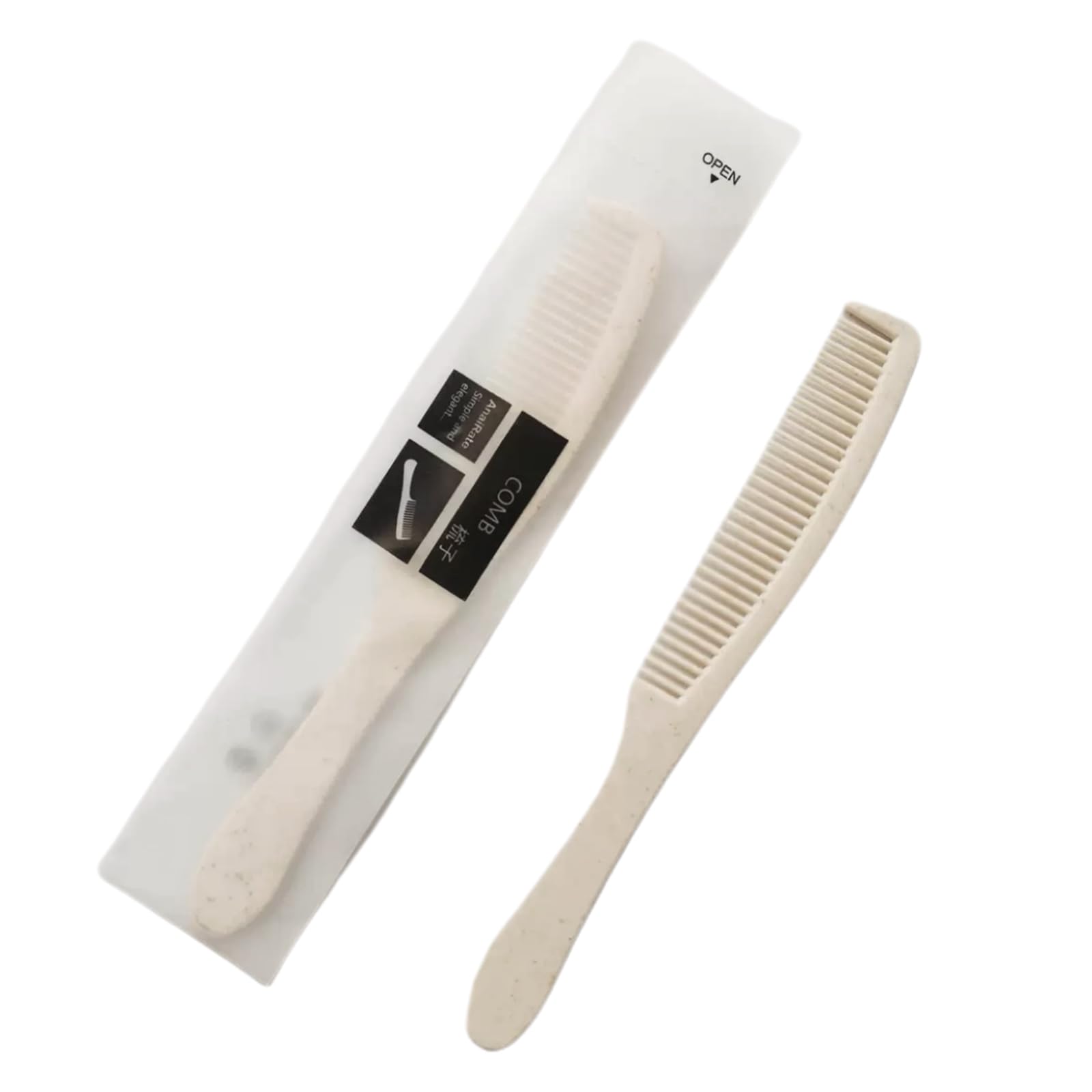 

Одноразовый набор индивидуально упакованных больших расчесок, идеально подходящий для профессионального гостиничного и удобного использования, 100 штук, расчески, щетки, вместимость, использование, путешествия, уход,