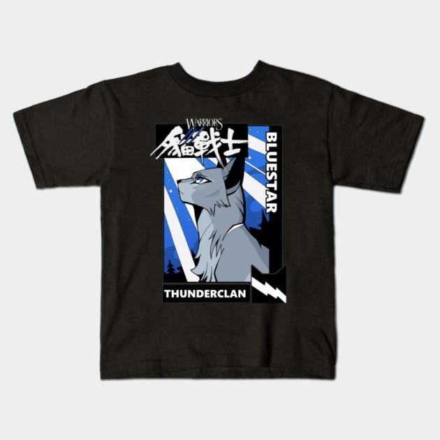 Boys Girls Soft Cotton Graphic Tees Bluestar From Warrior Cats (Version 1) Breathable Daily School Wear Kids T-Shirts