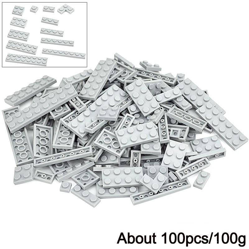 DIY Creative Thin Building Blocks Figures Bulk Sets City Classic Smooth Thick Construction Bricks Assembly Educational Kid Toys