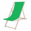 Garden Sun Lounger - SPRINGOS - Folding Wooden Sun Lounger - Adjustable In 3 Positions - Green