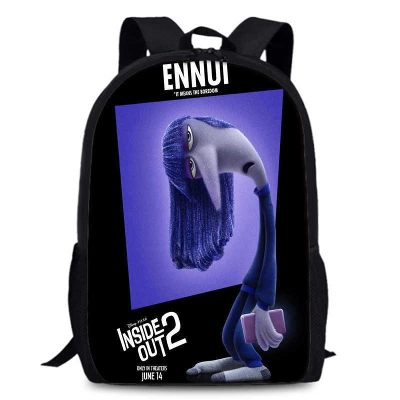 Spacious Inside Out 2 Backpack Durable Oxford Fabric 15 Inch School Bag Unisex