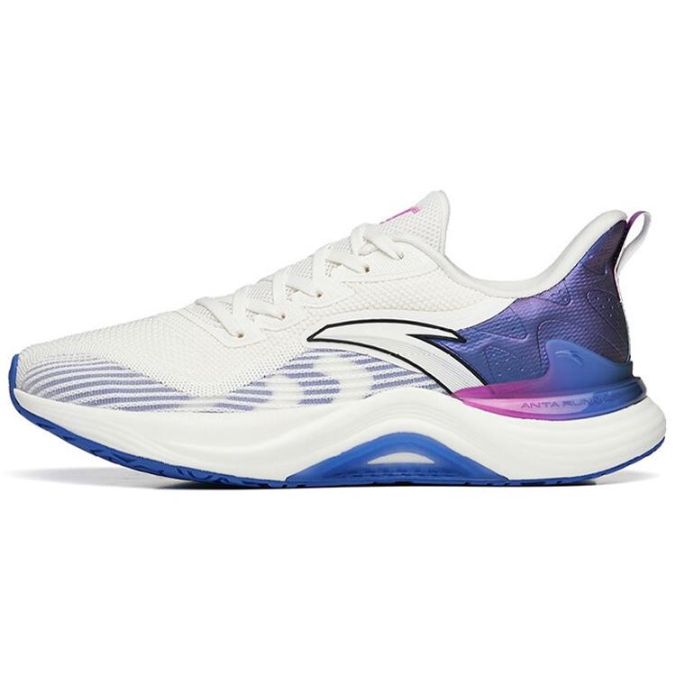 New Anta 2.5 Breathable Lightweight Low Top Running Shoes Men's White Purple 112235582-3