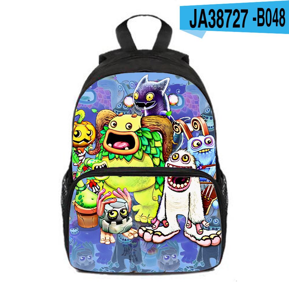 Zaino per Bambini Scuola Primaria e Materna Nuovo My Singing Monsters Concerto dei Mostri Zaino, Zaino Regalo