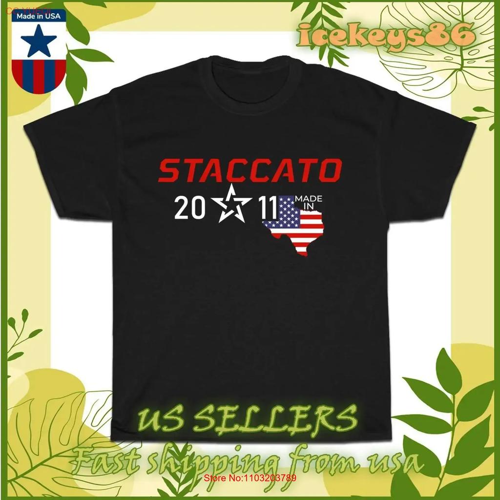 Staccato 2011 Firearms Built For Heroes Logo Unisexs T Shirt American Size Vintage Stretched Slightly Casual Comfortable