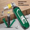 Ratcheting Screwdriver Bit 14 Tip 360 Degree Rotating Head Carbon Steel Construction Comfortable Grip For Prolonged Use