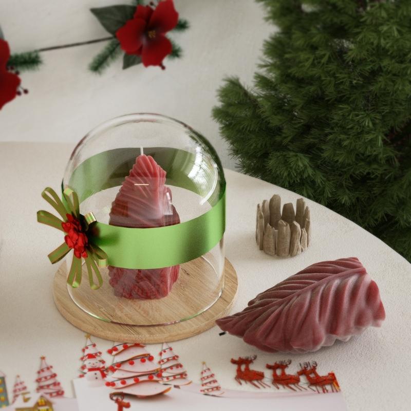 Coral Leaf Shaped Silicone Molds for Candle Soap Home Decoration, Epoxy Resin Silicone Molds for Plaster Decoration