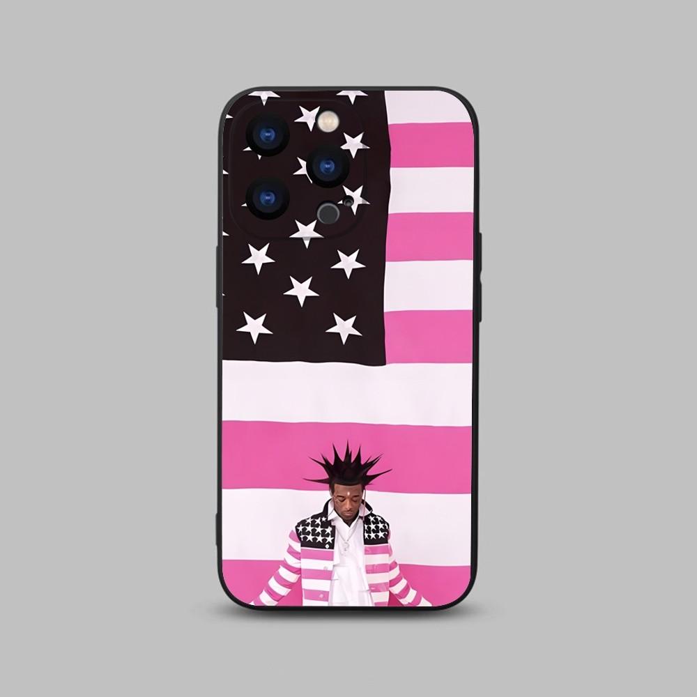 Lil Uzi Vert Rapper Phone Case For iPhone 15,14,13,12,11 Plus,Pro,Max,XR,XS,X,7,8 Plus,SE,Mini Black Silicone Soft iPhone15
