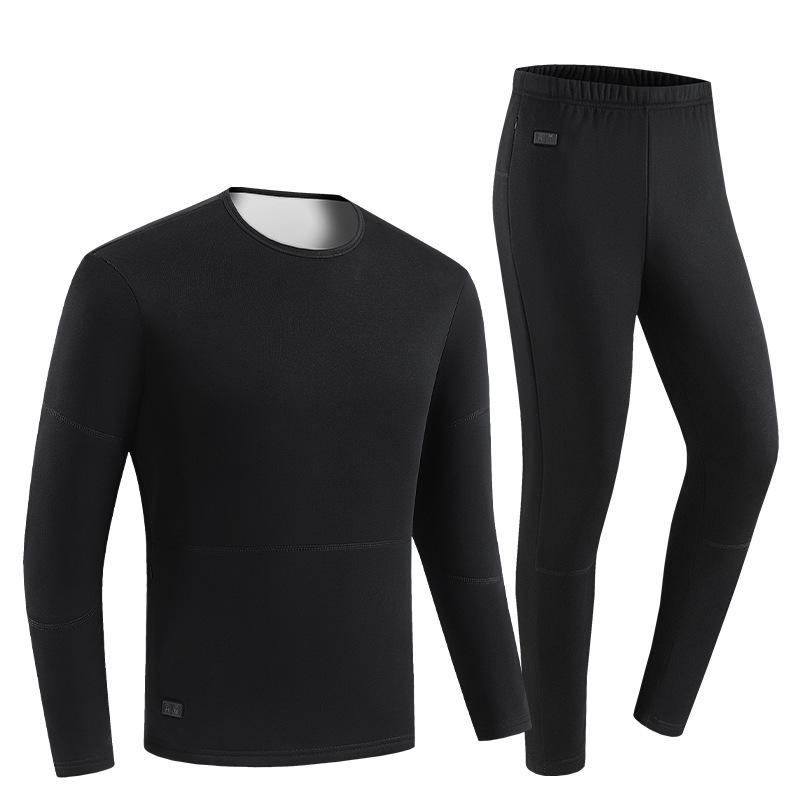 Smart Heated Fleece-Lined Underwear Set: Full-Body, Warm, and Cold-Proof