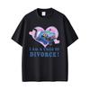 Movie Kpop Demon Hunters Derpy Tiger I Am A Child of Divorce Graphic Print T Shirt Men Women Cartoon Casual Oversized T-shirts