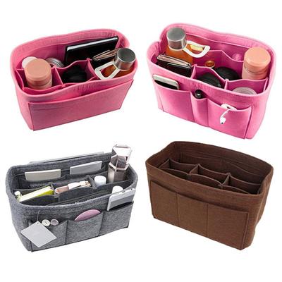 Multi-Grids Wasserdichte große Kapazität Make-up Kosmetik Aufbewahrungstasche Filz Organizer