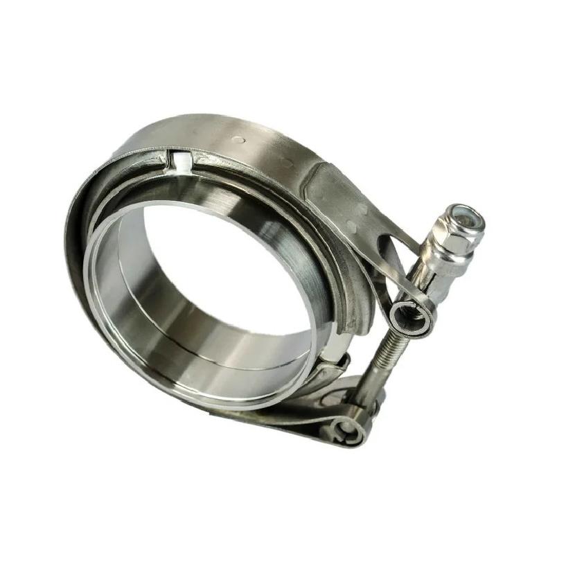 Morsetto di scarico a banda V 2 pollici 2,5 pollici 3 pollici 3,5 pollici 4 pollici 51 mm 63 mm 76 mm Flangia di scarico morsetto vband morsetto a banda V Morsetto per silenziatore a banda V