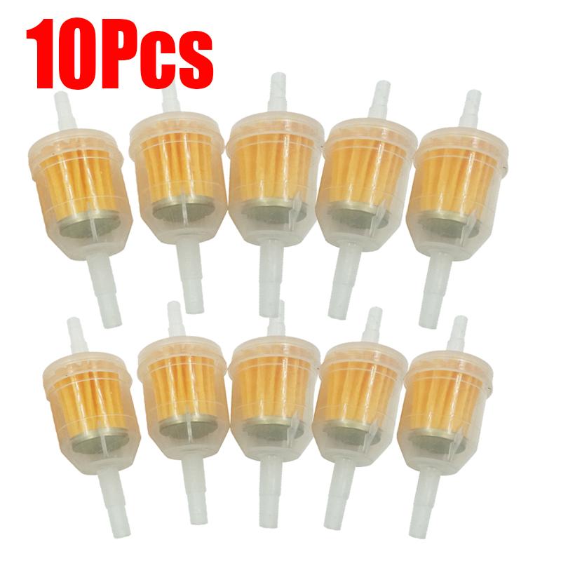 2-10Pc 6MM-8MM Car Gasoline Oil Filter Pipes Universal Inline Gas Fuel Filter For Small Engine Lawn Mower Motorcycle Accessories