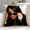 classic singer Aaliyah Cushion Cover Soft  EasyWash Pillow Case  Versatile for Couch Bed Travel and Office