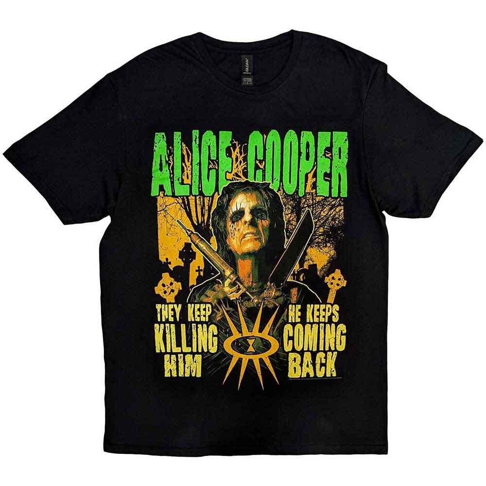 Alice Cooper Graveyard T-Shirt Black New Unisex T-Shirt S