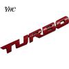 Cool 3D Alloy Metal Letter Turbo Car Motorcycle Emblem Badge Sticker Decal Decor