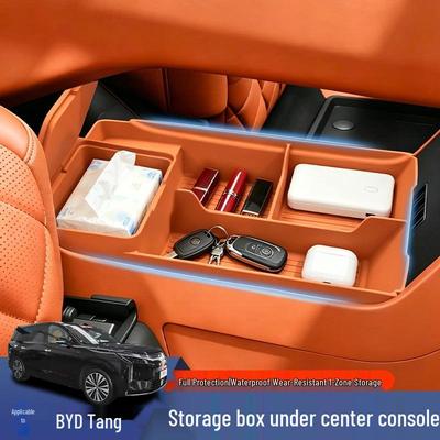 BYD Tang Center Console Storage Box Silicone Mat with Partitioned Interior - 26 New Styles