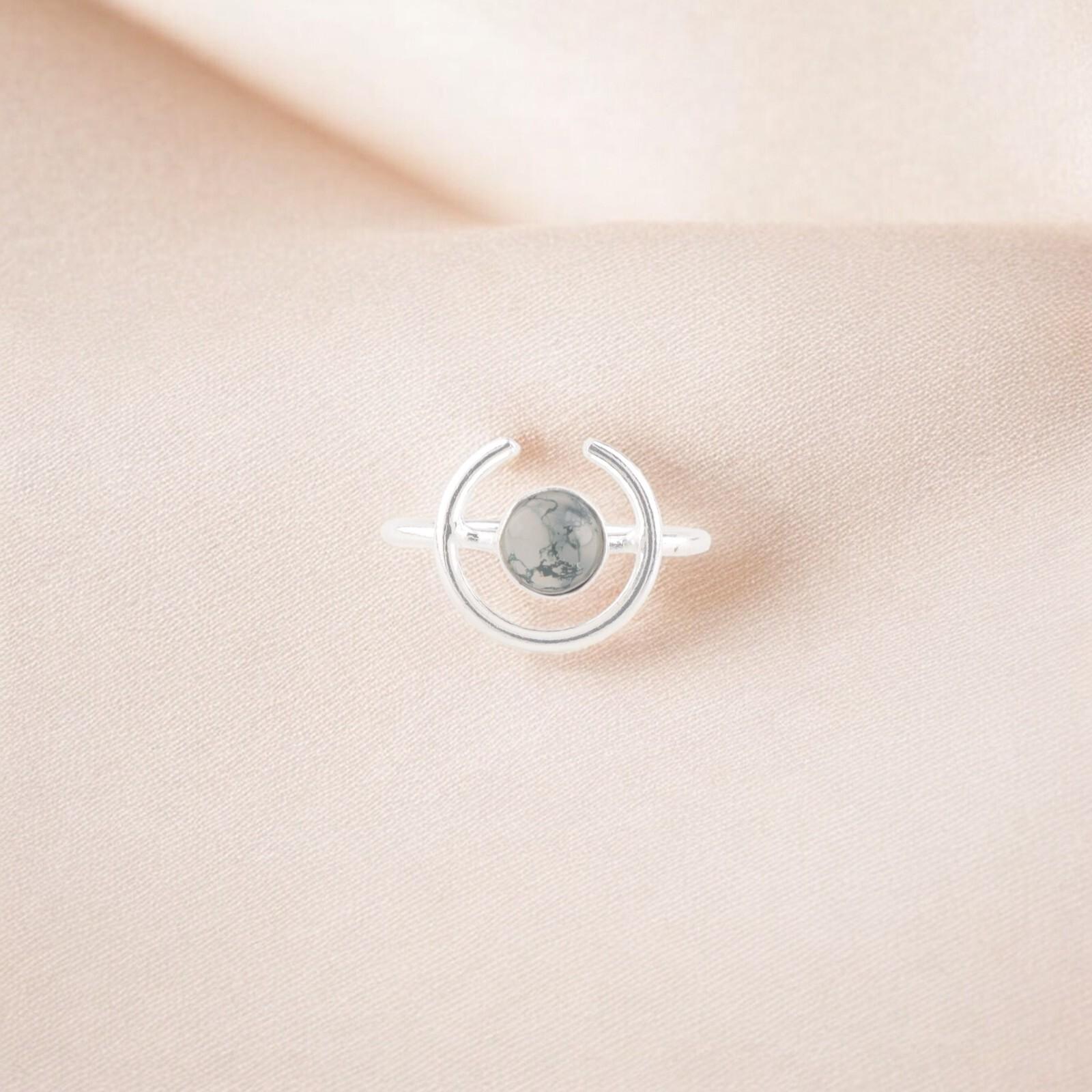 

Кольцо с моховым агатом из стерлингового серебра 925 пробы, ручная работа, подарок на свадьбу RR-54-24 5