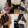 Modern Pu Material Shoulder Tote Bag With Spliced Design For Casual Outings And Trendy Looks