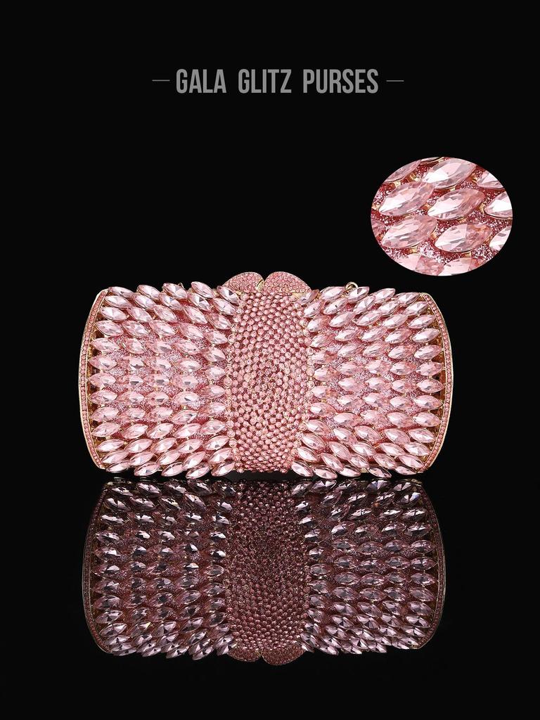 European-American Rhinestone Clutch: Creative Hollowed-Out Women's Evening Handbag for Banquets