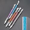 Nail Art Silicone Pen: Dual-Head Tool for Embossing, Magic Mirror Powder, and Gradient Color Mixing.