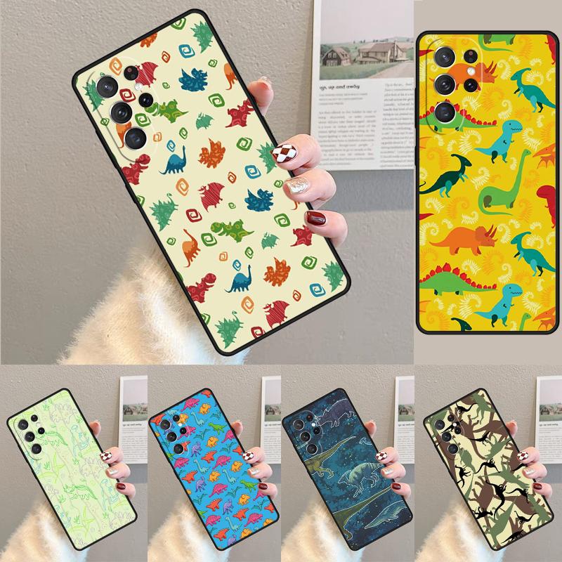 Dinosaur Pattern Phone Case for Samsung Galaxy Note 10 Pro S26 Ultra S23 S24 FE S25 S21 S22 PLUS Shockproof Cove