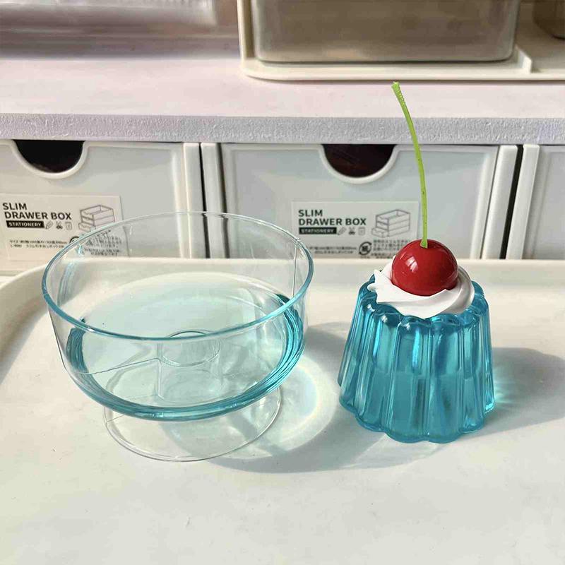 Showa Style Tea Ornaments Ancient Honeydew Melon Soda Jelly Cute Girl Dripping Glue Finished Product 2D Photo Props Green Gift