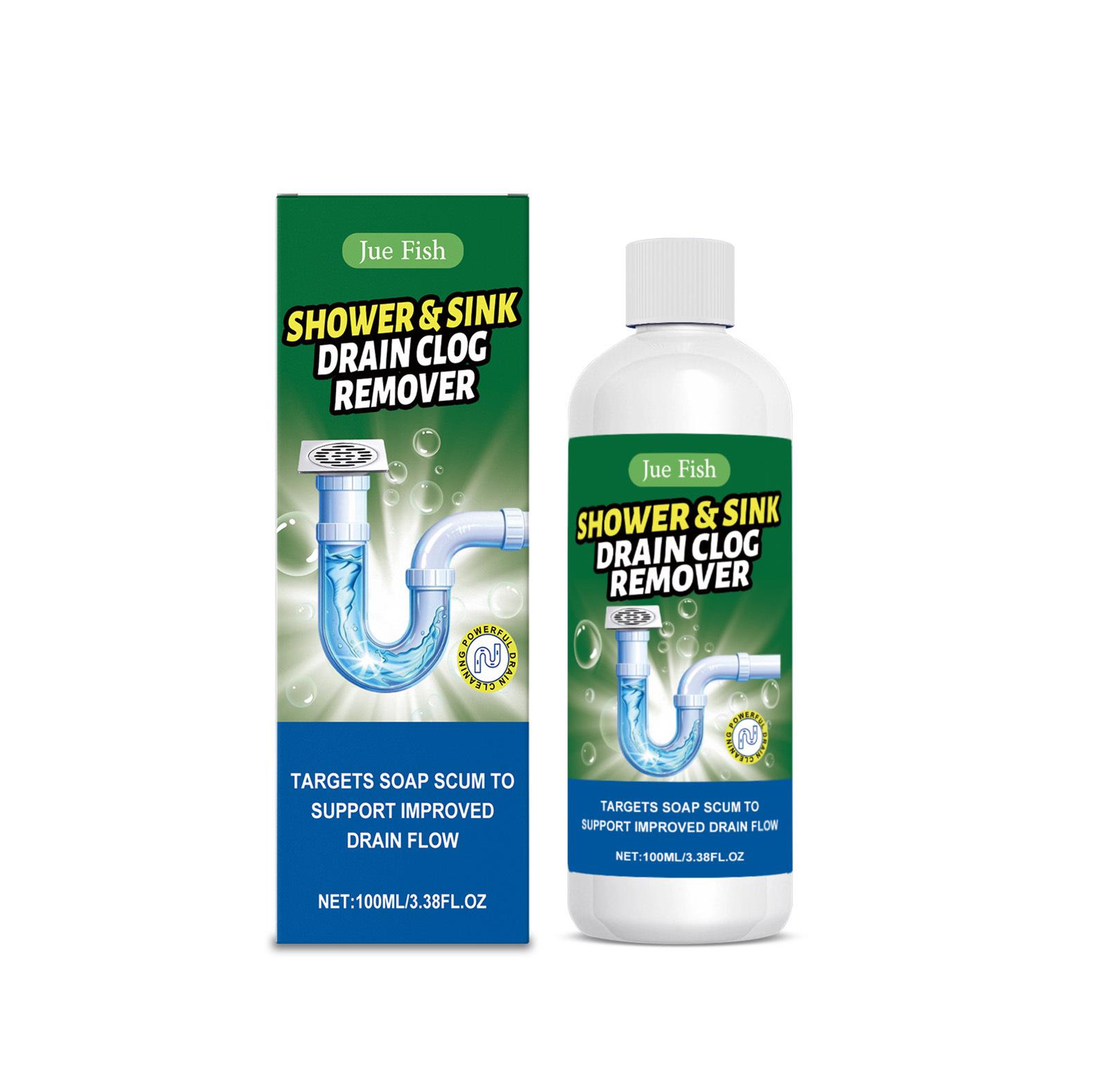 JUE FISH Kitchen Sink Drain Unclogger for Hair and Grease