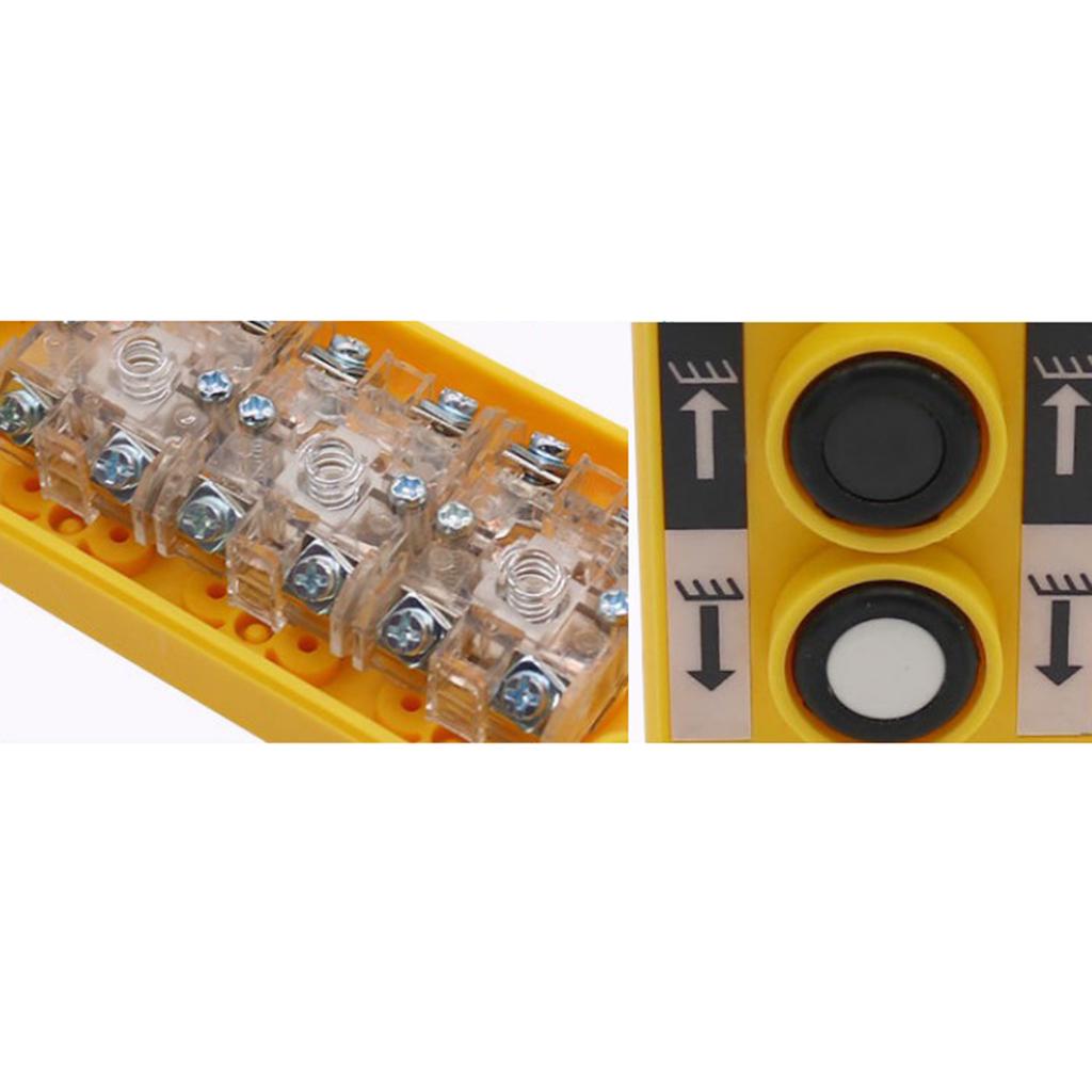 COP2B Crane Button Switch Box Lifting Dustproof Rainproof Plastic Yellow COP2B Crane Button Switch Box Lifting Dustproof Rainproof Plastic Yellow
