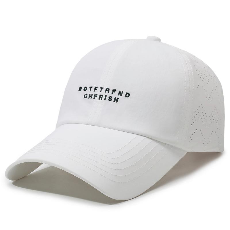 Breathable Quick-Drying Baseball Cap Unisex Sunscreen Cap Letter Embroidery Outdoor Sports Cap