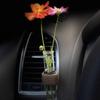 Wooden Car Vent Propagation Vase Holders with Glass Tube Automotive Interior Charm for Plant Display & Interior Decors