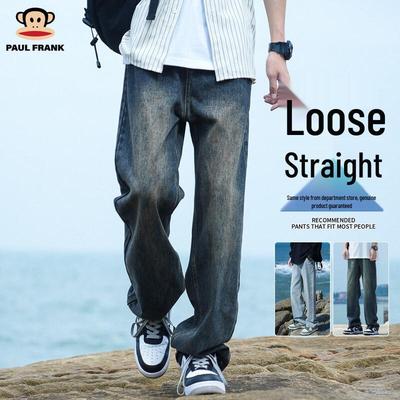 Men's American Retro Loose Straight-Leg Jeans