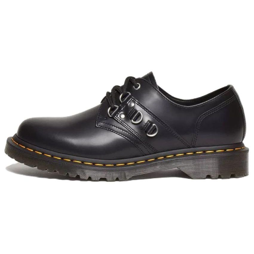 Dr. Martens Leather Fashion Comfortable Lace-Up Low-Top Casual Shoes Unisex Casual Shoes Black 31595001