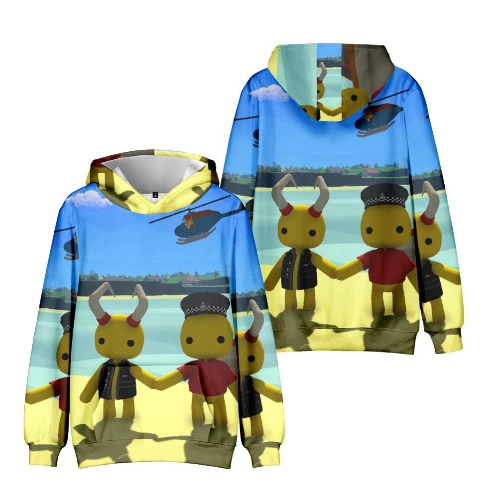 21 Kolorów Jesienna Moda Wobbly Life Kreskówkowy Nadruk Bluzy Casual Długi Rękaw Unisex Pulowery Streetwear Śmieszne Ubrania