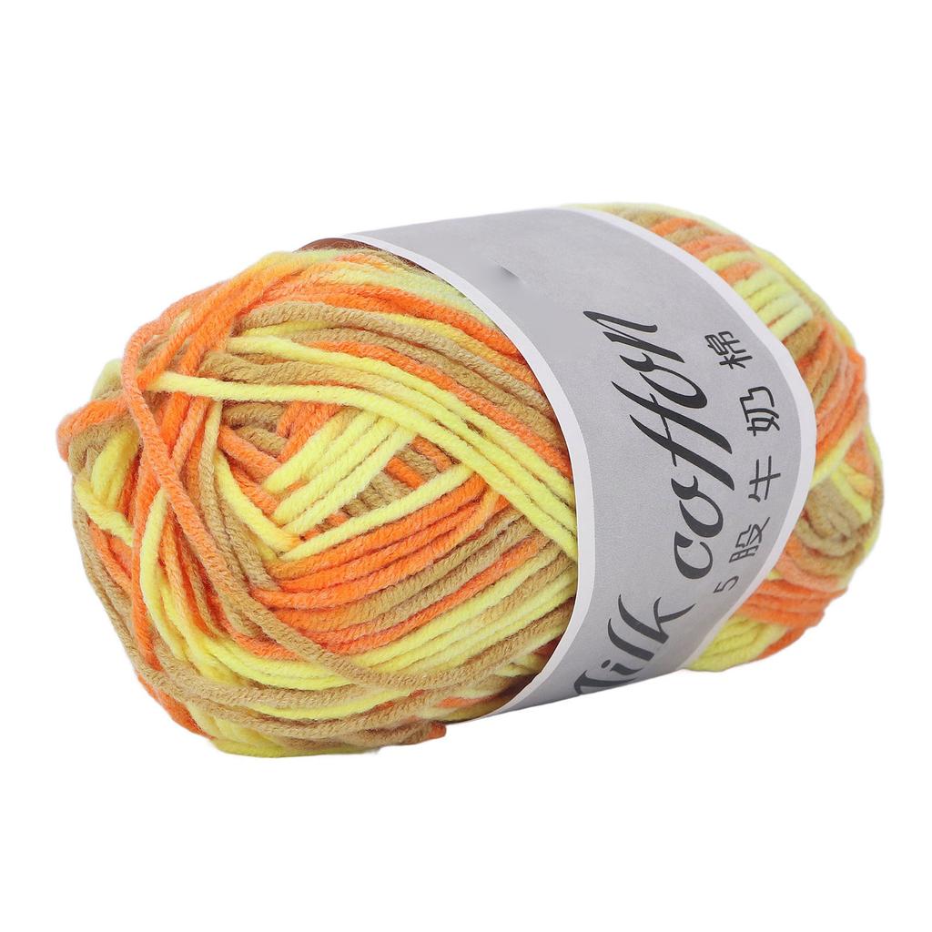 1 Stück 5 Fäden Häkelgarn Weich Bequem Atmungsaktiv Milchbaumwollgarn Häkeln Stricken Chunky
