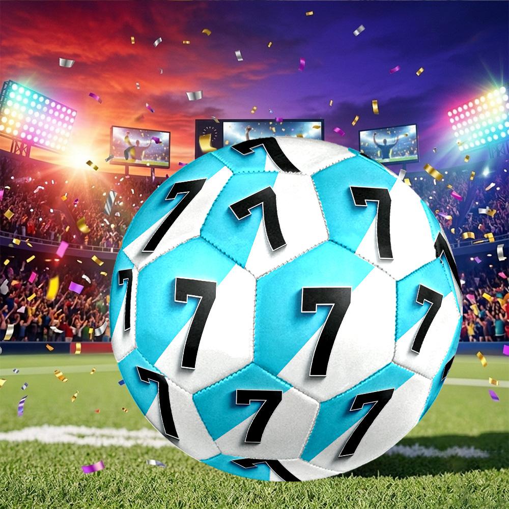 1pc Size 5 Number Seven Soccer Ball, Professional Match/Training Ball, Suitable for Indoor and Outdoor Sports Games. y62791