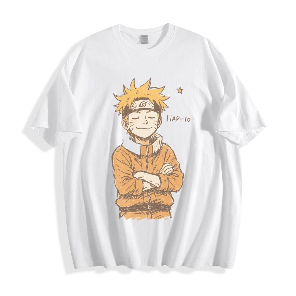Naruto Uzumaki Relaxed T-Shirt - Calm Ninja Hero Design Unisex Tee