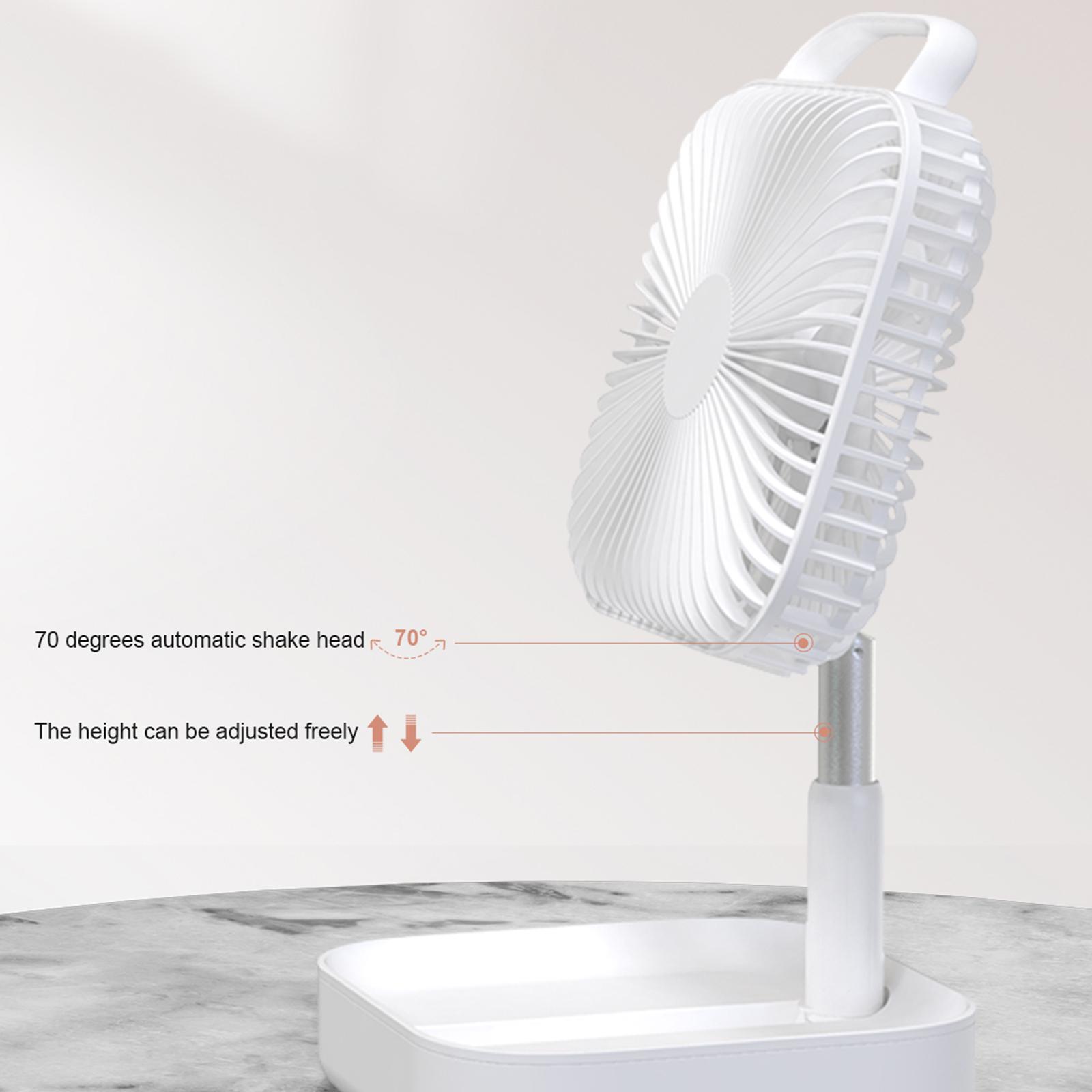 

BENWIS HA-FDF Mini Desktop Fan Foldable Retractable Summer Cooling Fan White