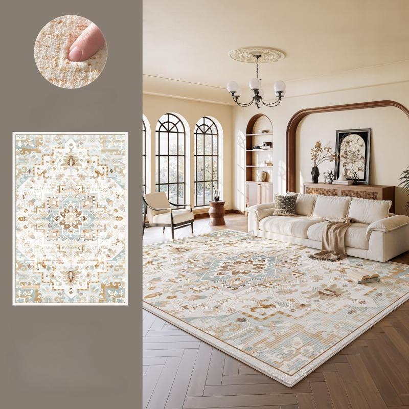 Carpet for Living Room Persian Vintage Sofa Coffee Floor Mat Soft Non-slip Machine Washable Rug Home Decor Bedroom Bedside Rugs
