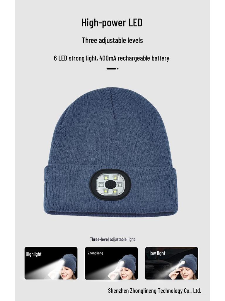 LED-leuchtende Bluetooth-Kopfhörer-Mütze - Warm, kabellos und stilvoll, gestrickte Mütze