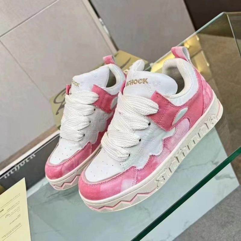 

Мода 2025 Весна Новые Толстоподошвенные Универсальные Повседневные Кроссовки Женские Пара Национальный Тренд Ниша Джинсово-синие Парные Ботинки Мужские 40 розовый