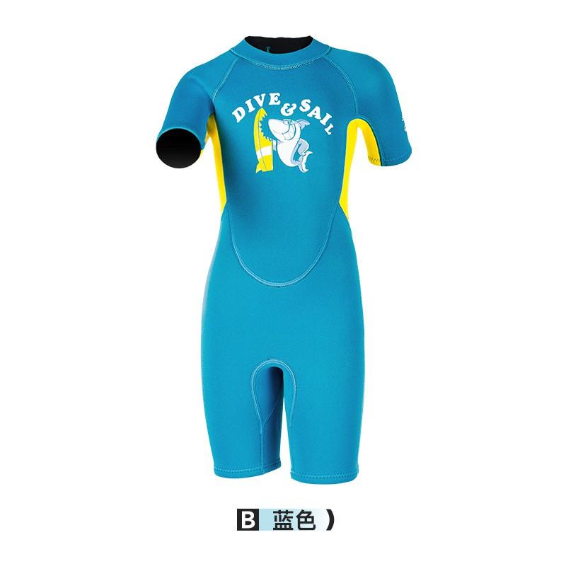 Kids 2.5mm Short Sleeve Wetsuit Snorkeling Diving Winter Swimming Warmth Protection Boys