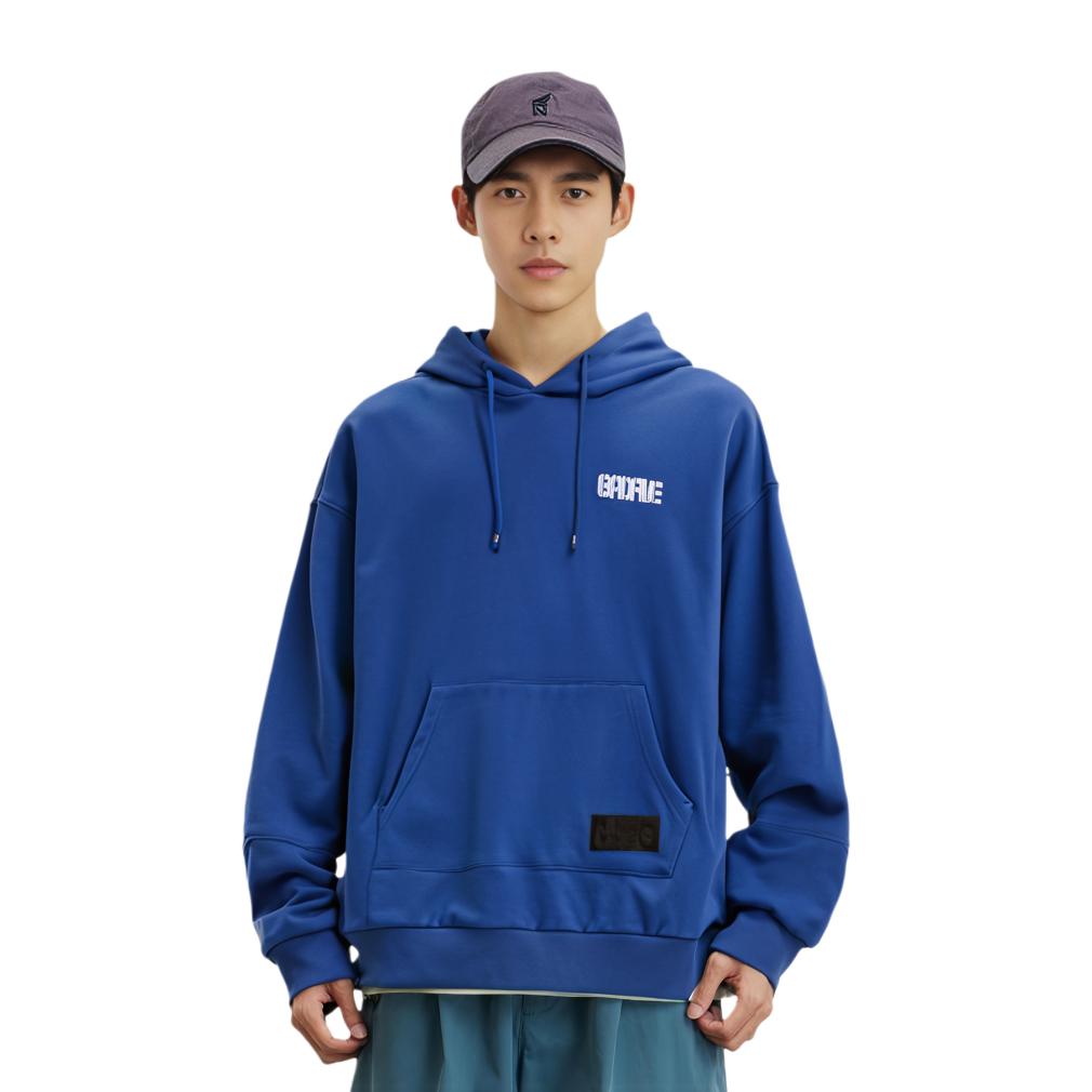 Li Ning Badfive Basketball Series Theme Print Pullover Sweatshirt Men Sweatshirt Bright-Royal-Blue AWDR071-3